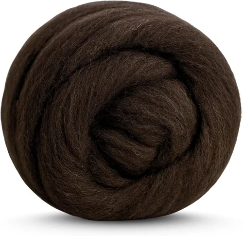 Revolution Fibers Corriedale Wool Roving 1 lb (16 onzas) para hilar, hilo suave y grueso jumbo para manta de tejer con brazos, hilo de lana 100%