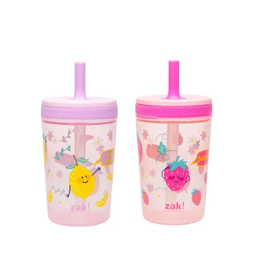 Vista 43 de Zak Designs Kelso Princesas Disney - Vasos para niños pequeños, paquete de 2 vasos de plástico de 15 oz, a prueba de fugas