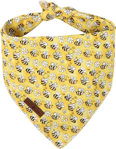 Vista 18 de Lionet Paws Bandana para Perro de Algodón Lavable Pañuelo Bufanda Bandana Triangular para Perros Pequeños Medianos y Grandes Cuadrícula Negra