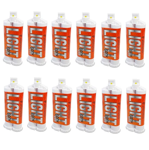 Material alternativo de alginato dental (cuerpo ligero conjunto regular) (12 cartuchos)