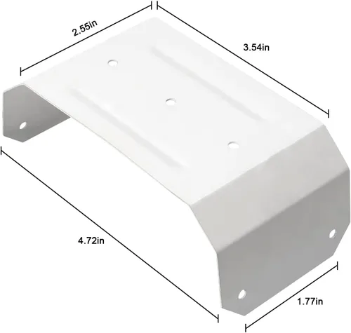 Vista 2 de Clip de tubo de canalón de bajante soporte oculto 3 x 4, extensión de bajante de canalón de lluvia (2)