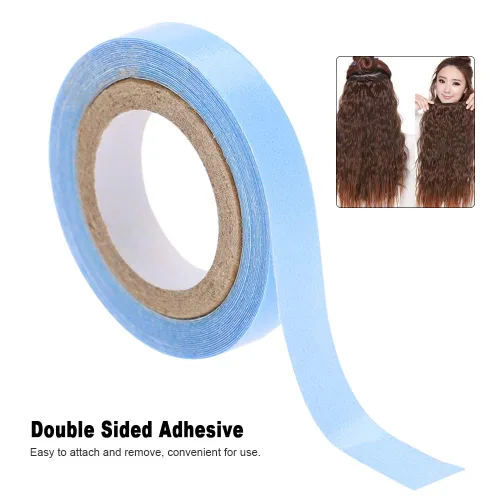 Vista 5 de Semme Cinta adhesiva para extensiones de cabello, cinta adhesiva de doble cara, herramienta de belleza para extensiones, tupés, barbas y pelucas