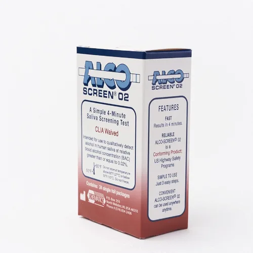 Vista 2 de Prueba de detección de alcohol de saliva (paquete de 24)
