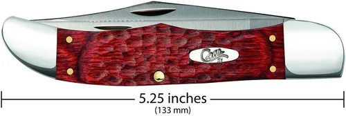 Vista 2 de Case WR XX - Navaja de bolsillo plegable de madera de rosa para cazadores, artículo #189 – (6265Sab SS) – Longitud cerrada: 5 1/4 pulgadas