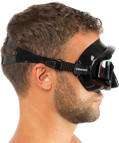 Vista 7 de Cressi Panoramic Wide View Mask & Dry Snorkel Kit for Snorkeling, Scuba Diving - Pano 3 & Supernova Dry: Designed in Italy