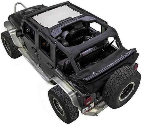 Vista 9 de Malla para sombra SPIDERWEBSHADE para Jeep Wrangler JKini con protección UV, accesorio hecho en EE.UU., para tu JK de 2 puertas y JKU de 4 puertas