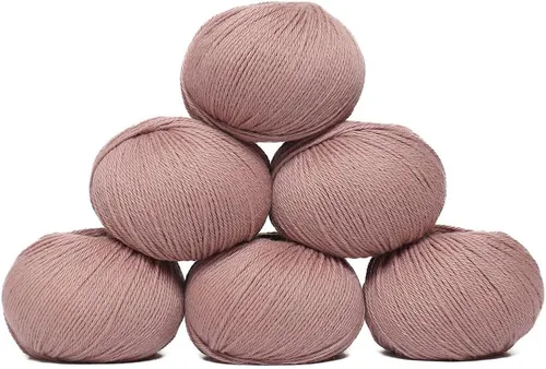 Vista 28 de Juego de 6 madejas de 100% lana de alpaca bebé (10.58 oz) de peso DK, fabricadas en Perú, celestial suave y perfecto para tejer y hacer ganchillo
