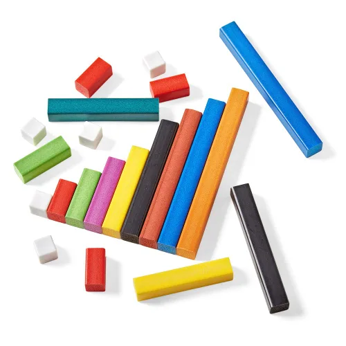 Vista 5 de hand2mind Varillas de cocina de plástico con bandejas, manipuladores matemáticos, varillas de matemáticas Montessori, contadores matemáticos