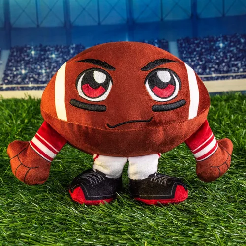Vista 2 de Bleacher Creatures Alabama Crimson Tide Kuricha - Peluche de fútbol sentado de 8 pulgadas, suave inspirado en Chibi