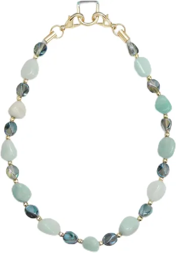 Vista 19 de Posadina Dije de piedra natural para teléfono, correa de muñeca de teléfono curativa con cuentas, cordón de cadena para teléfono celular hecho a