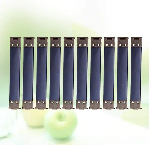 Vista 4 de 10 piezas de marcos flexibles internos de metal verde oscuro, clips de resorte, bisagras de bolso para monedero, accesorios para coser manualidades