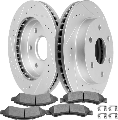 Vista 29 de SCITOO (delantero 282 mm) rotores de freno (5 pernos) y kits de pastillas para Honda Accord 2003-2010