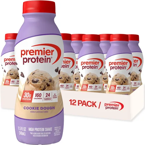 Vista 25 de Premier Protein Shake -24 Vitaminas y minerales / nutrientes para apoyar la salud inmune, las fresas, 138 fl oz