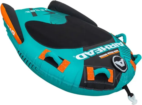Airhead Slice Towable 2-4 Rider Models, Tube for Boating and Water Sports, Heavy Duty Full Nylon Cover with Zipper, EVA Foam Pads, and Patented