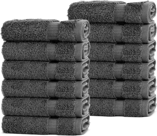 Vista 55 de Chakir Turkish Linens - Juego de toallas de algodón de 6 piezas (2 toallas de baño, 2 toallas de mano, 2 paños)