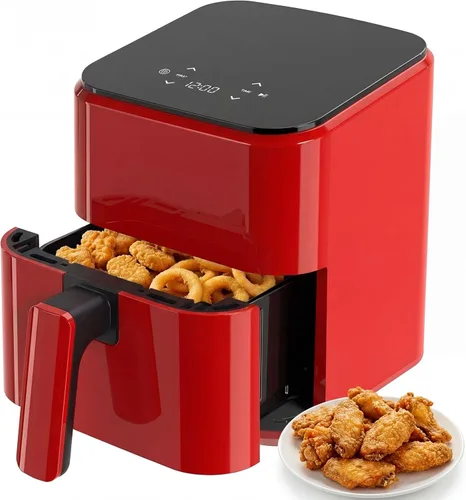 Vista 9 de Sweetcrispy Freidora de aire, freidora digital compacta de 3 cuartos de galón con apagado automático, comidas rápidas y fáciles en minutos con cesta