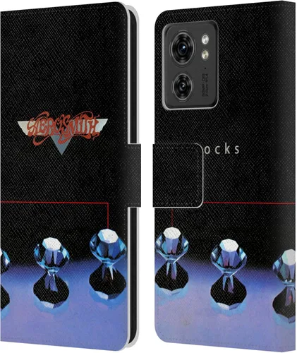 Head Case Designs Officially Licensed Aerosmith Rocks Classics Leather Wallet Case Compatible with Motorola Moto Edge 40Edge (2023)