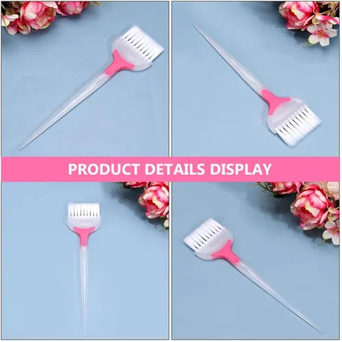 Vista 8 de Beaupretty Cepillo y peine para teñir el cabello con precisión y resaltar el cabello, herramienta profesional de salón de belleza de 8.85 pulgadas