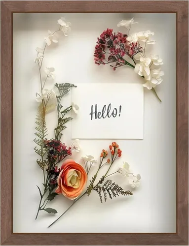 Vista 74 de FrameWorks Marco de Caja de Sombra de Madera Negra de 8" x 8" – Vitrina con Parte Trasera de Fieltro Suave, Caja de Memoria con Vidrio Templado