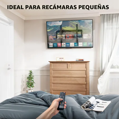 Vista 7 de Pipishell Soporte de pared para TV inclinable con certificación UL, perfil bajo para la mayoría de televisores LED LCD OLED 4K de 23 a 55 pulgadas