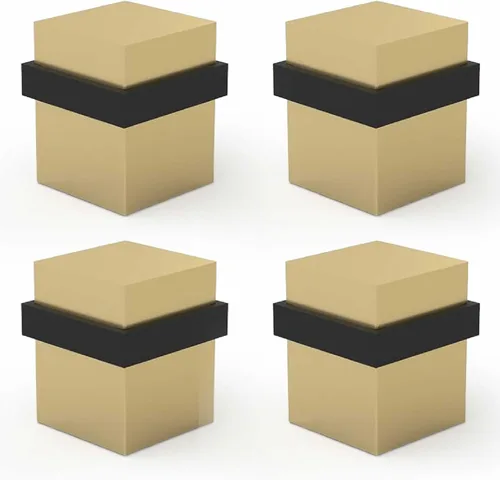 Vista 73 de Mega Handles Tope de Puerta de Piso, Tope Negro de Instalación Rápida Protector de Pared, Protectores de Pared contra Pomos de Puerta, Tope