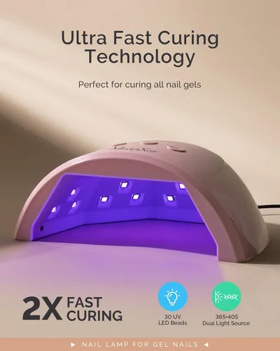 Vista 17 de MelodySusie Lámpara de uñas LED UV, luz UV profesional para todas las uñas de gel, secado rápido con sensor automático, 4 temporizadores, pantalla