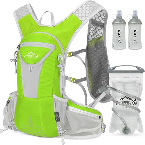 Vista 15 de IX INOXTO Hydration Pack Backpack, Lightweight Water Backpack with 2L Hydration Bladder Daypack for Men Women,Running Hydration Vest for Trail
