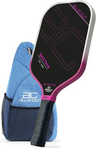 Vista 8 de Blue Cut Pickleball Paddle – USAPA Approved Pickleball Paddles Racket with T700 Carbon Fiber, 16mm Honeycomb Core, Spin Surface, Pro Power Speed &