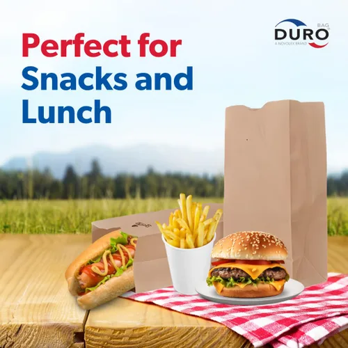 Vista 5 de Duro Bolsa 4# Dubl Life SOS Bolsa 30# Kraft reciclado FSC (paquete de 200)