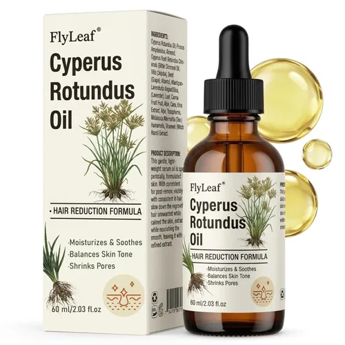100% Pure Cyperus Rotundus Oil for Hair Removal - Natural Hair Growth Inhibitor & Reduction Oil - Topical Cyperus Oil for Face, Body, Underarms &