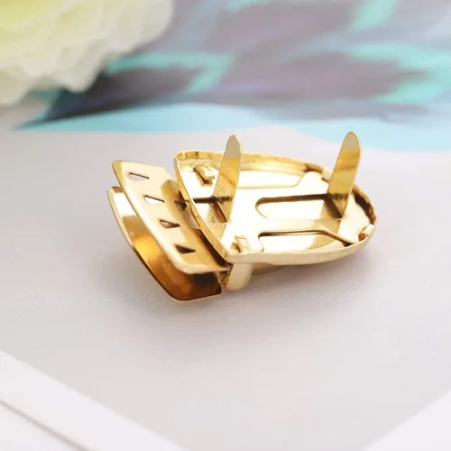 Vista 6 de Monedero con cierre de cierre de meter, cierre de pulgar, cierre de hebilla, cierres de cierre de metal para manualidades, carteras de manualidades