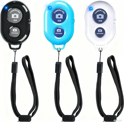 Vista 10 de AOQIYUE - Obturador remoto inalámbrico para teléfonos celulares y tabletas (paquete de 3), control remoto Bluetooth para control de cámara