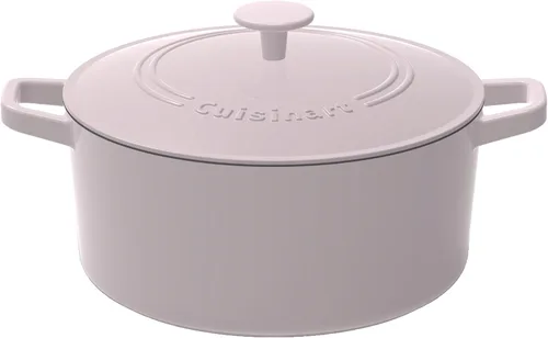 Vista 24 de Cuisinart Chef's Classic - Cacerola redonda de hierro fundido esmaltado (degradado azul, 7 cuartos de galón)