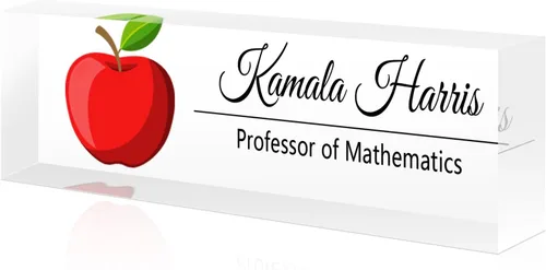 Vista 41 de Desk Name Plate Custom, Acrylic Name Plate, Personalized Name Plates for Office Gifts,Desk Decor,Teacher,Employee Appreciation Gifts