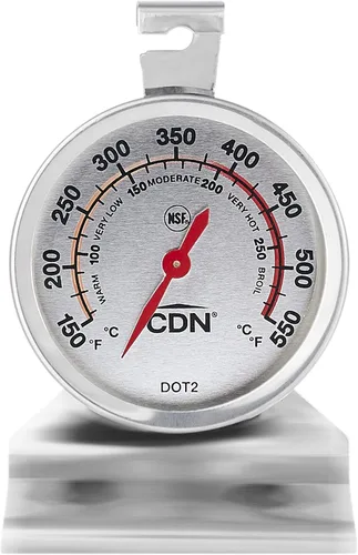 Vista 2 de CDN DOT2 09502000954 ProAccurate - Termómetro para horno 1 EA plateado