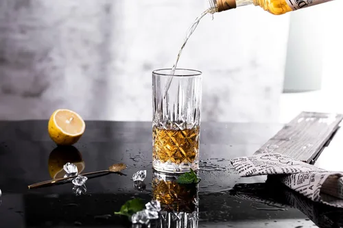Vista 5 de binsakao Highball Glasses Collins - Juego de 6 bebidas altas, vasos de 12 onzas para bebidas, agua, cerveza, refrescos