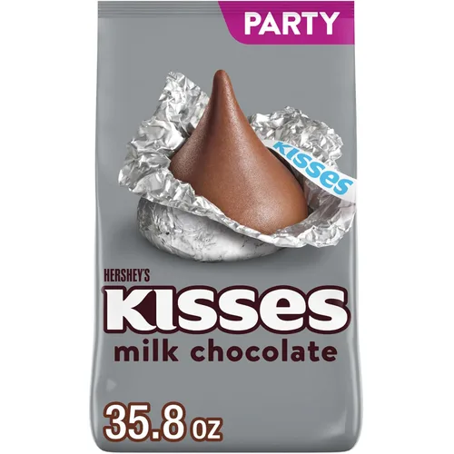 Vista 8 de HERSHEY'S KISSES - Paquete familiar de dulces de chocolate con leche, 15.9 onzas
