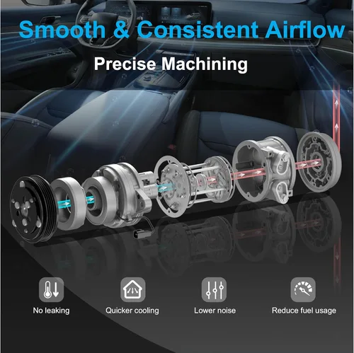 Vista 6 de XiaGeng Compresor de CA con embrague compatible con Nissan Altima 2.5L 2007-2012, Sentra 2.5L 2007-2012