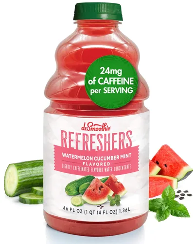 Vista 10 de Dr. Smoothie Refreshers Blood Orange Coconut Ginger – Hecho con jugo de fruta real – Concentrado de bebida, sin colores artificiales, estable
