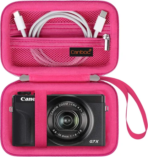 Vista 13 de Canboc Funda para cámara Canon PowerShot G7 X Mark III/G7X Mark II Cámara Digital 4K Vlogging, Bolsa para Cámara de Video 4K Point and Shoot