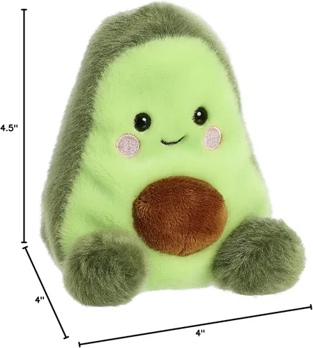 Vista 5 de Aurora® Adorable Palm Pals™ Airy Avocado™ Animal de peluche, diversión de bolsillo, juego sobre la marcha, verde, 5 pulgadas