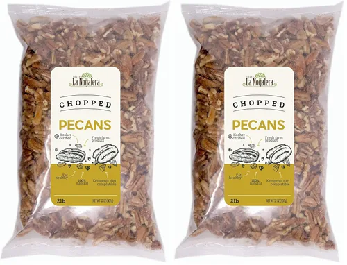 Vista 10 de La Nogalera - 2 libras de nueces picadas sin cáscara. Nueces de pecana crudas, sin cáscara, sin OMG, sin conservantes, sin pasteurizar, certificado