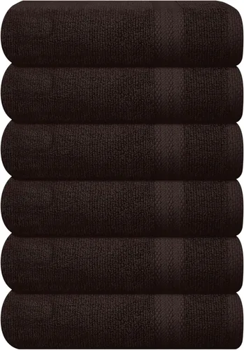 Vista 36 de GLAMBURG Sábana de baño de algodón extra grande premium de 700 GSM 35x70 - 100% algodón peinado - Calidad de hotel y spa de lujo - Duradera