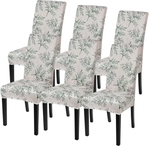 Vista 42 de SearchI - Juego de 2 fundas protectoras para sillas Parson de comedor, de elastano, súper ajuste, elástico, extraíble y lavable, para cocina