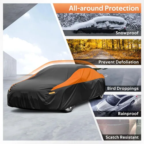 Vista 5 de GUNHYI - Funda para auto Toyota Custom Fit Toyota MR2 Spyder impermeable para todo tipo de clima, cubierta exterior ligera para el sol, UV, lluvia