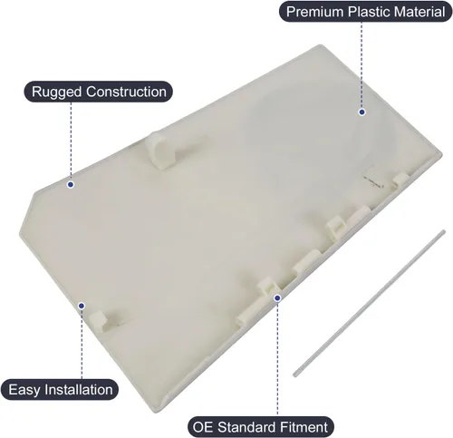 Vista 7 de Tapa de tapa de llenado de combustible para puerta, tapa de tapa de llenado de combustible gris con pasador de bisagra de puerta compatible con Ram