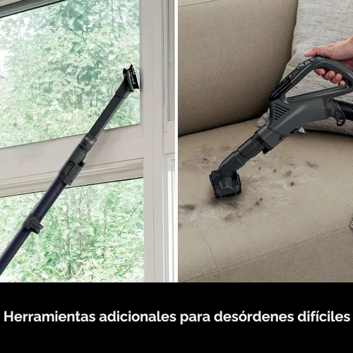 Vista 9 de Shark AZ2001AMZ Vertex DuoClean PowerFins Aspiradora vertical, con sistema elevador eléctrico y cepillo autolimpiable, Lila Oscuro, 1 qt