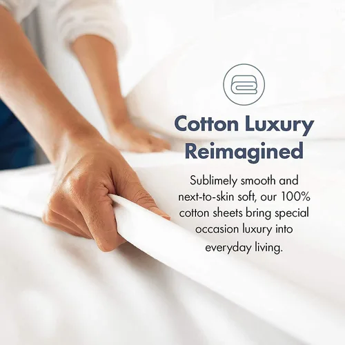 Vista 5 de Luxurious 600 Thread Count Full Size 8 Piece Bed in a Bag (with 500GSM Comforter, 26" Deep Pocket Sheet Set and Bedskirt) 100% Egyptian Cotton