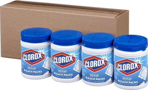 Vista 8 de Clorox Paquetes de blanqueador Zero Splash - Cápsulas de lavandería, paquete de 4