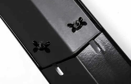 Vista 5 de Placa de calor universal ajustable para parrilla de gas, protector de placa de calor de acero porcelánico, barra saborizadora, se extiende de 11.75